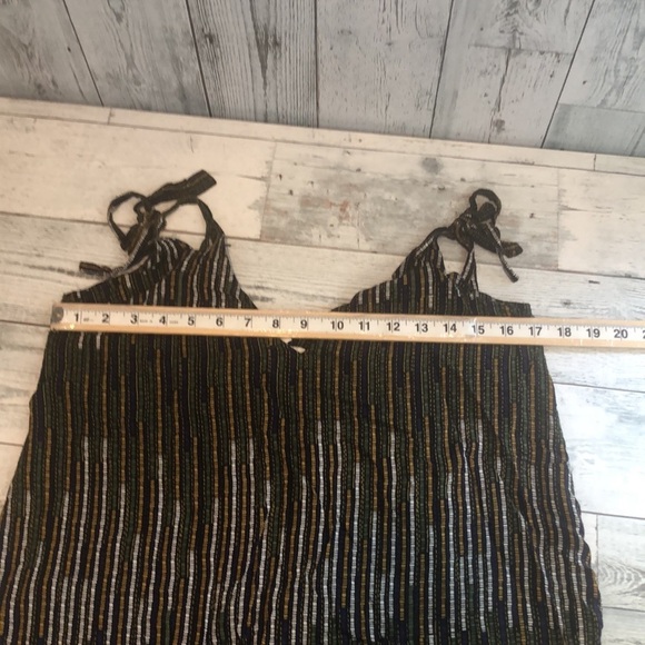 H&M Multi Colored Strip Shoulder Tie Tank Top 6 - Picture 8 of 9